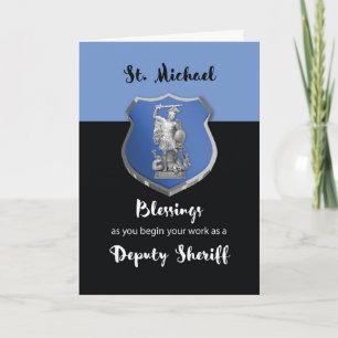 New Deputy Sheriff St. Michael Blessings Card