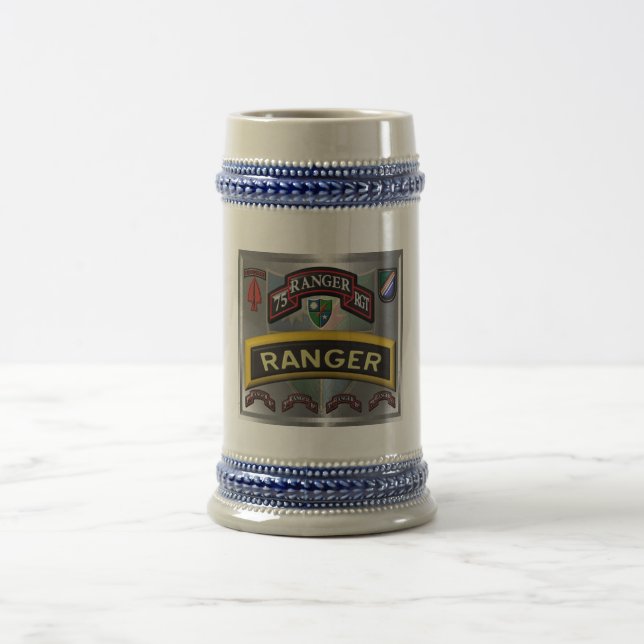 New Design 75th Ranger Regiment Blue Stein (Center)