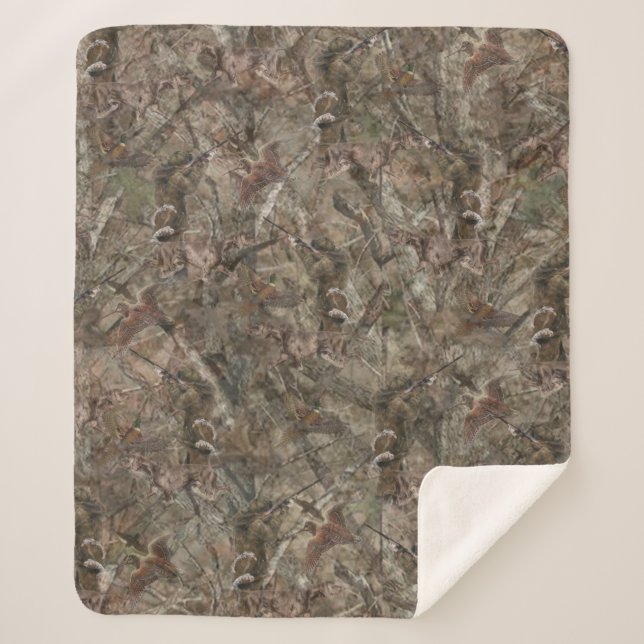 New design camouflage for the hunter High-Top snea Sherpa Blanket (Front)