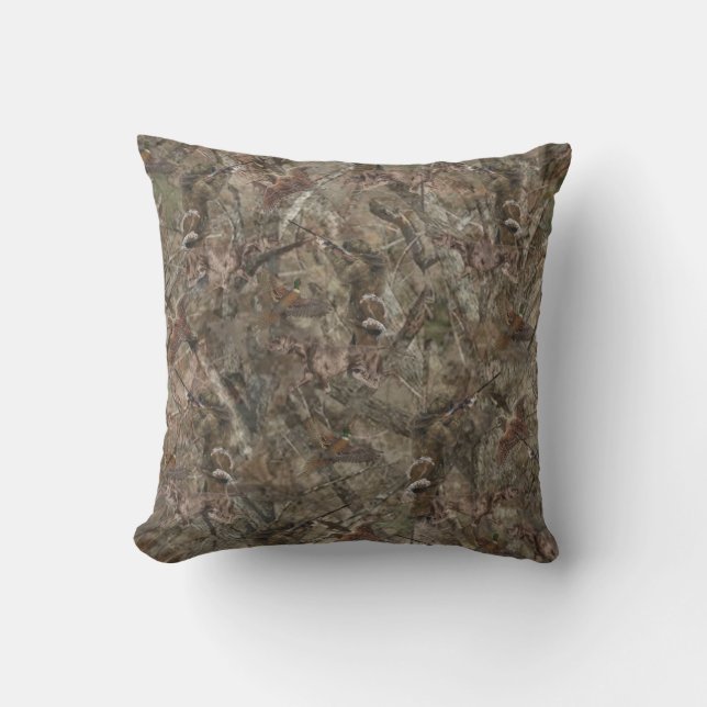 New design camouflage for the hunter High-Top snea Throw Pillow (Front)