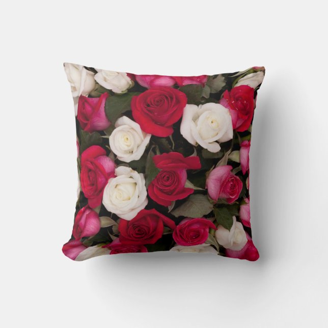 new design flowers  throw pillow (Front)
