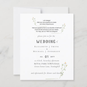 NEW! DESIGN OWN WEDDING INVITE - from 0.50