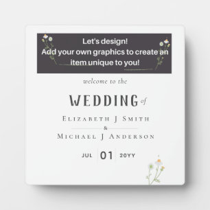 NEW! DESIGN OWN WEDDING SIGN PLAQUE