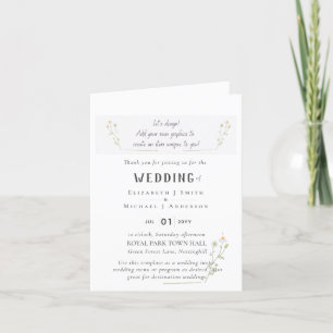NEW! Design Your Own Wedding Item Note Card