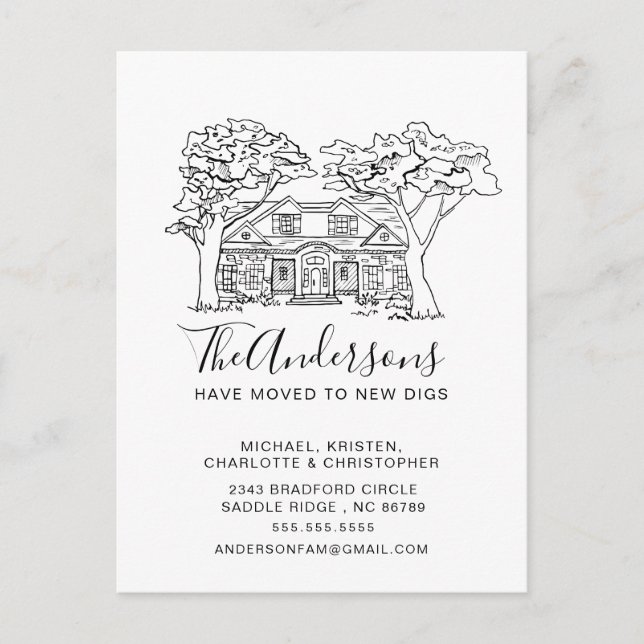 New Digs | Moving Announcement (Front)