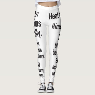 New Directions Black Text Leggings