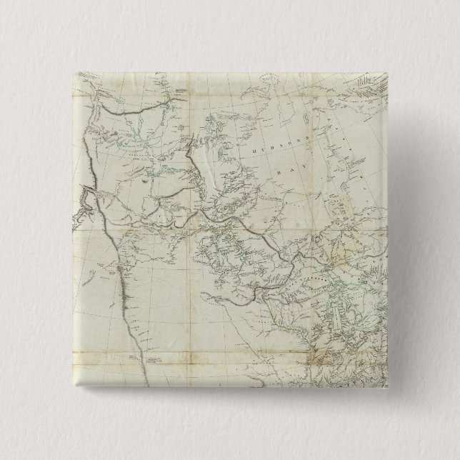 New Discoveries in North America 2 Inch Square Button (Front)