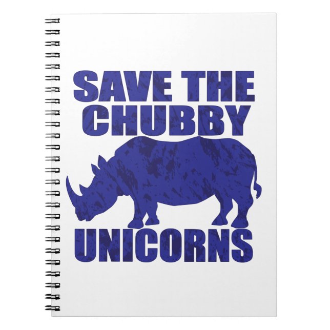 NEW-Distressed-Chubby-Unicorns Notebook (Front)