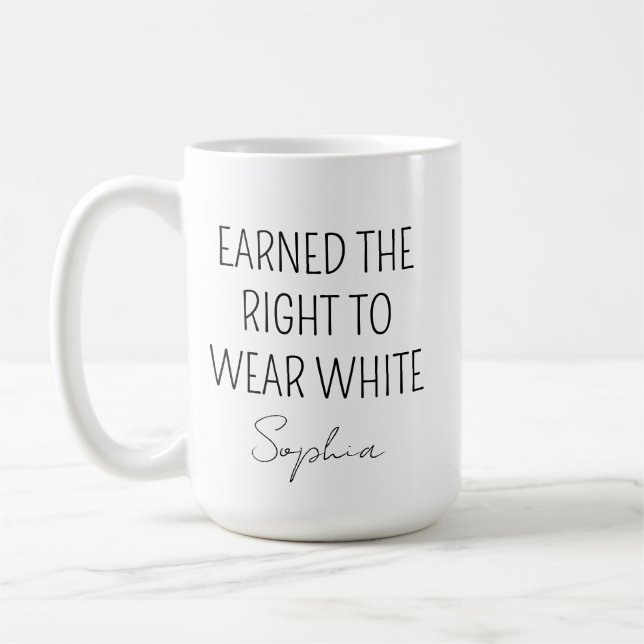 New Doctor Gift, Personalized White Coat Ceremony  Coffee Mug (Left)