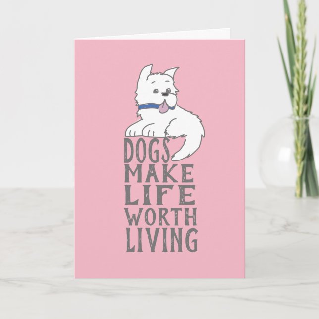 New Dog Congratulations Greeting Card (Front)