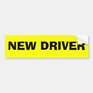 NEW DRIVER BUMPER STICKER