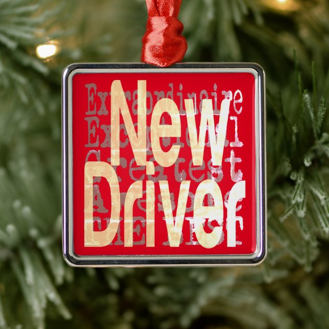 New Driver Extraordinaire Metal Ornament (Tree)