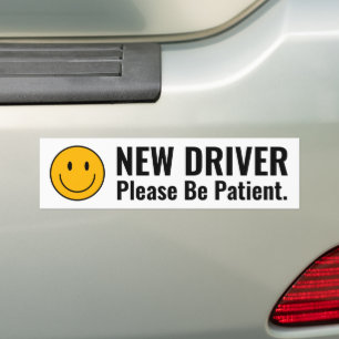 New Driver: Please Be Patient Bumper Sticker