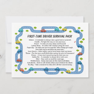 New Driver Survival Kit Funny Driving Holiday Card