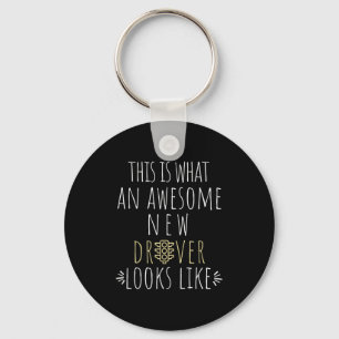 New Drivers License Ped Road Test Funny Quote Driv Keychain