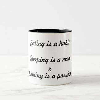 New-Eat,Sleep and Game funny 11 oz Two-Tone Mug