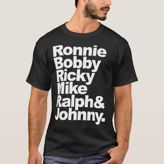 New Edition Ronnie, Bobby, Ricky, Mike, Ralph &amp T-Shirt (Front)