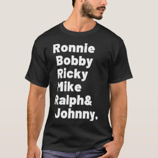 New Edition Ronnie, Bobby, Ricky, Mike, Ralph and T-Shirt