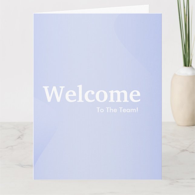 New Employee Welcome  Card (Front)