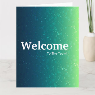 New Employee Welcome Card