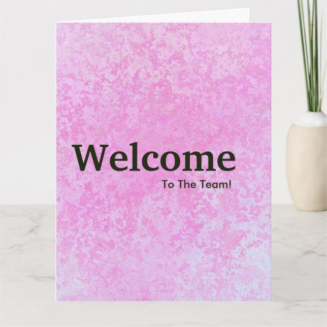 New Employee Welcome  Card (Front)