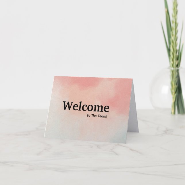 New Employee Welcome Card (Front)