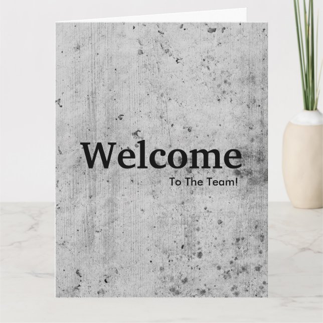 New Employee Welcome Card (Front)
