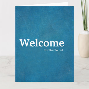 New Employee Welcome Chalkboard Card