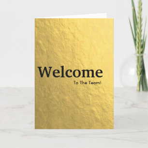 New Employee Welcome Glitter Card