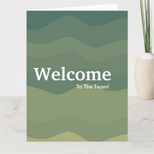 New Employee Welcome Watercolor Card