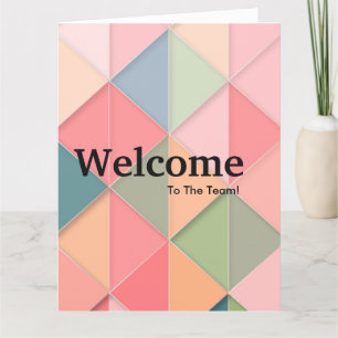 New Employee Welcome Watercolor Card