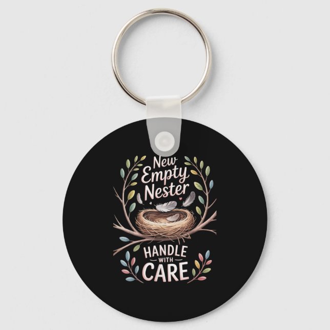 New Empty Nester Handle With Care, Empty Nest Dad  Keychain (Front)