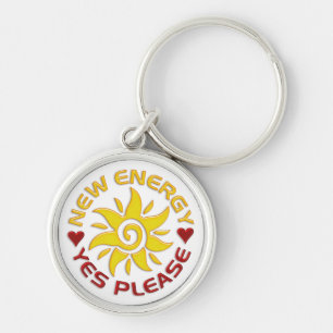 NEW ENERGY SUN KEYCHAIN