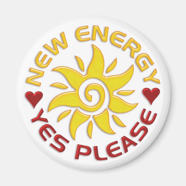 NEW ENERGY SUN MAGNET (Front)