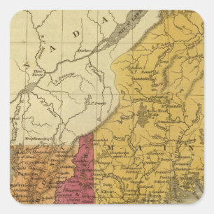 New England 5 Square Sticker