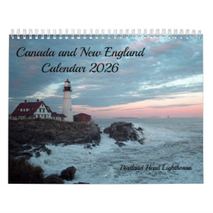 New England and Canada Calendar 2026
