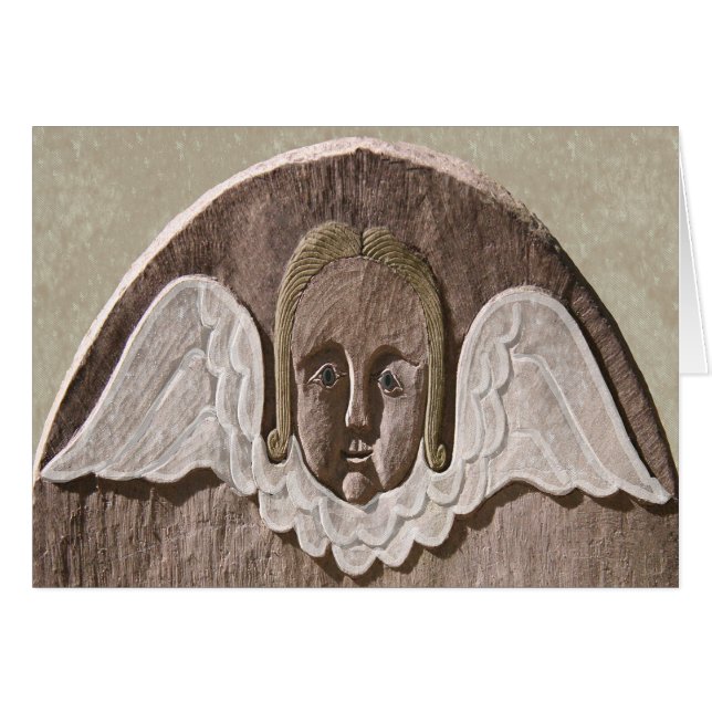 New England Angel Card (Sage) (Front Horizontal)