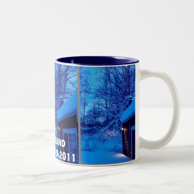 NEW ENGLAND BLIZZARDS OF 2011 Two-Tone COFFEE MUG (Right)
