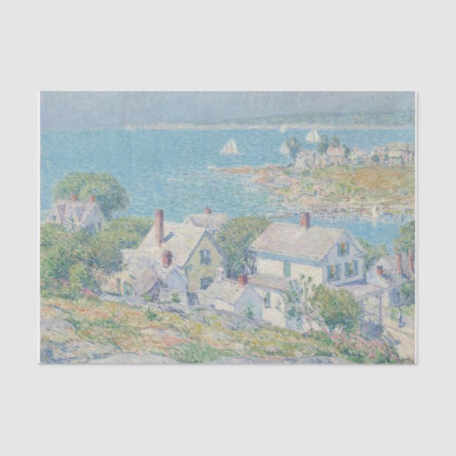 New England by Childe Hassam Tissue Paper (Front)