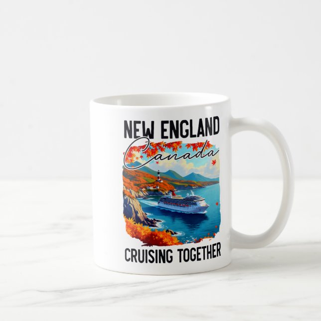 New England Canada Cruise, Cruising Together Fall  Coffee Mug (Right)