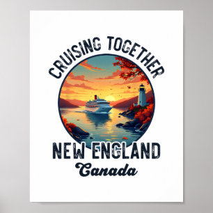 New England Canada Cruise Poster