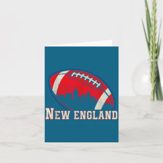 New England City Skyline Illustration Card