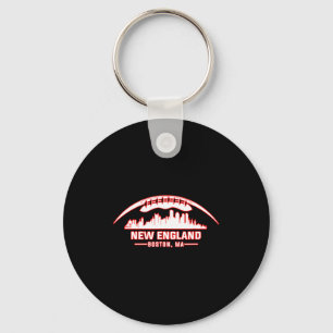New England City Skyline Keychain