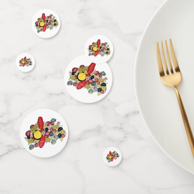New England Clambake Lobster Boil Block Party Confetti (Group)