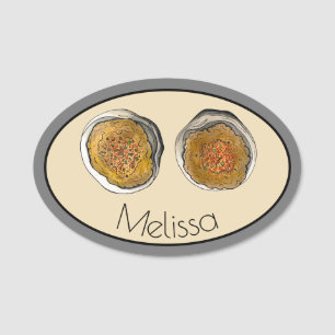 New England Clambake Rhode Island Stuffed Clams RI Name Tag