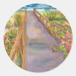 New England Coast Classic Round Sticker