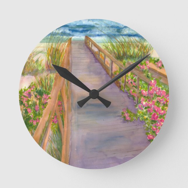 New England Coast Round Clock (Front)