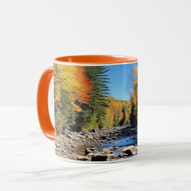 New England Colourful Landscape, Autumn, Mug (Front Left)