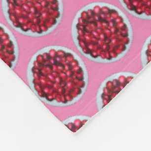 New England Cranberries Cranberry Bog Berries Fleece Blanket
