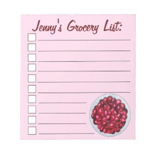 New England Cranberries Cranberry Bog Berries Notepad